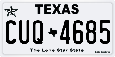 TX license plate CUQ4685