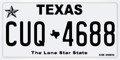 TX license plate CUQ4688