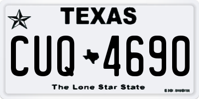 TX license plate CUQ4690