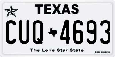 TX license plate CUQ4693