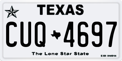 TX license plate CUQ4697