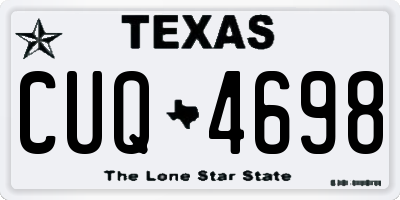 TX license plate CUQ4698
