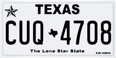 TX license plate CUQ4708
