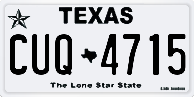 TX license plate CUQ4715