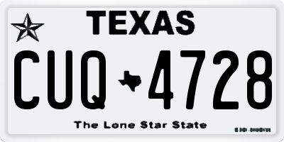 TX license plate CUQ4728