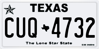 TX license plate CUQ4732