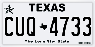 TX license plate CUQ4733