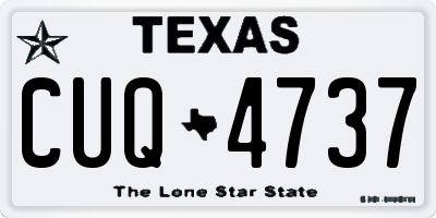 TX license plate CUQ4737