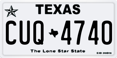 TX license plate CUQ4740