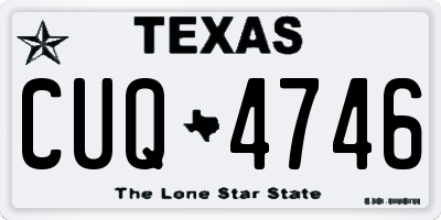 TX license plate CUQ4746