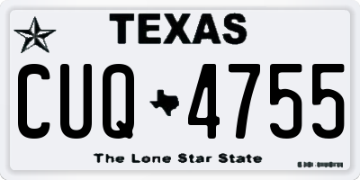 TX license plate CUQ4755
