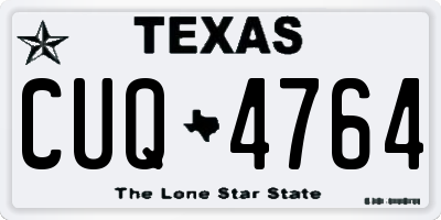 TX license plate CUQ4764