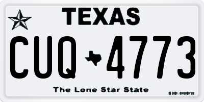 TX license plate CUQ4773