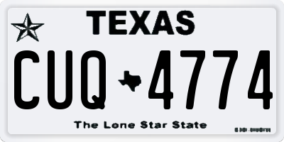 TX license plate CUQ4774