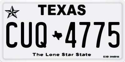 TX license plate CUQ4775