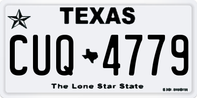 TX license plate CUQ4779