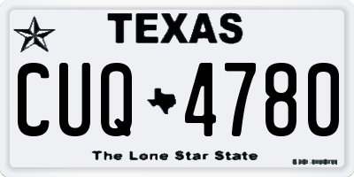 TX license plate CUQ4780