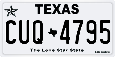 TX license plate CUQ4795