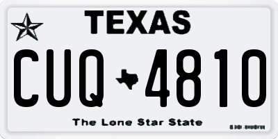 TX license plate CUQ4810