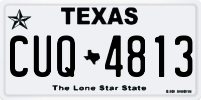 TX license plate CUQ4813