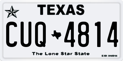 TX license plate CUQ4814