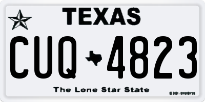 TX license plate CUQ4823