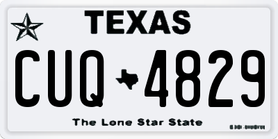 TX license plate CUQ4829