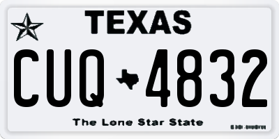 TX license plate CUQ4832