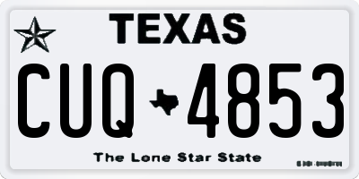 TX license plate CUQ4853