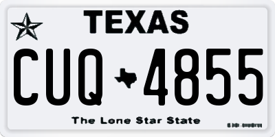 TX license plate CUQ4855