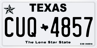 TX license plate CUQ4857