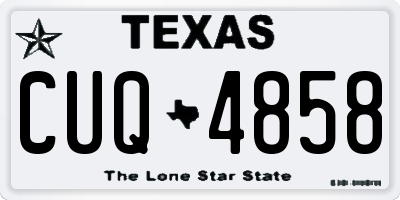 TX license plate CUQ4858