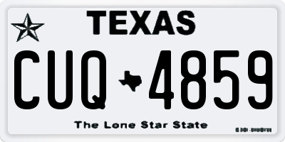 TX license plate CUQ4859