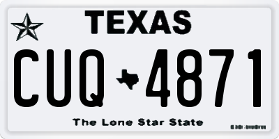 TX license plate CUQ4871