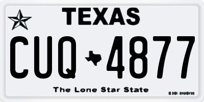 TX license plate CUQ4877