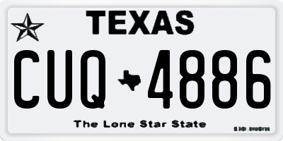 TX license plate CUQ4886