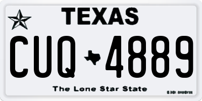 TX license plate CUQ4889