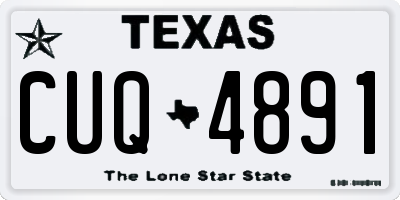 TX license plate CUQ4891