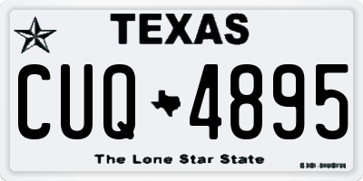 TX license plate CUQ4895