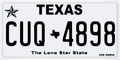 TX license plate CUQ4898