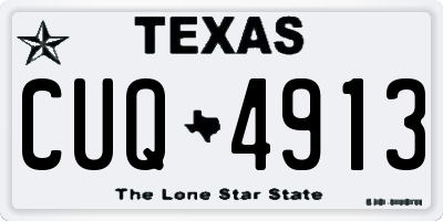 TX license plate CUQ4913