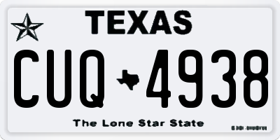 TX license plate CUQ4938