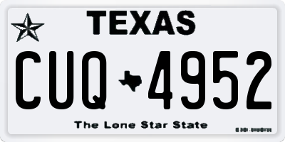 TX license plate CUQ4952
