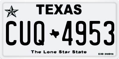 TX license plate CUQ4953