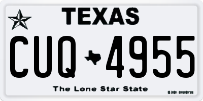 TX license plate CUQ4955