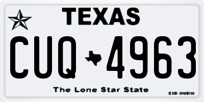 TX license plate CUQ4963