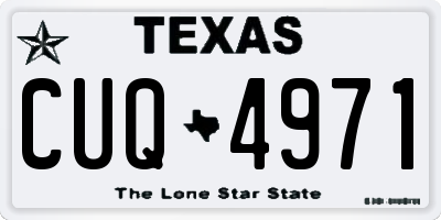 TX license plate CUQ4971