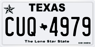 TX license plate CUQ4979