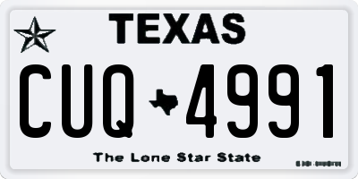 TX license plate CUQ4991