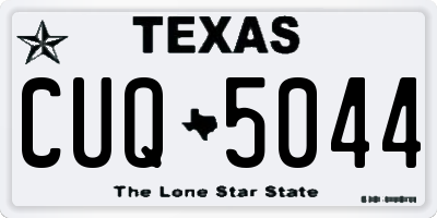 TX license plate CUQ5044
